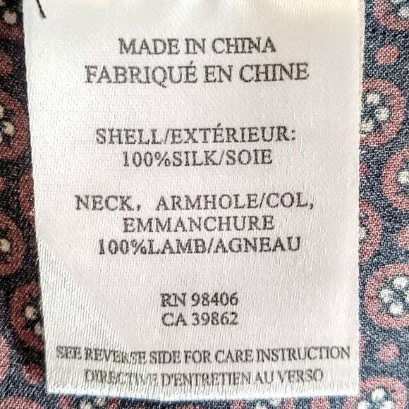 Theory Bringam Burgundy Silk Leather Trim Sleeveless Top - Picture 5 of 6
